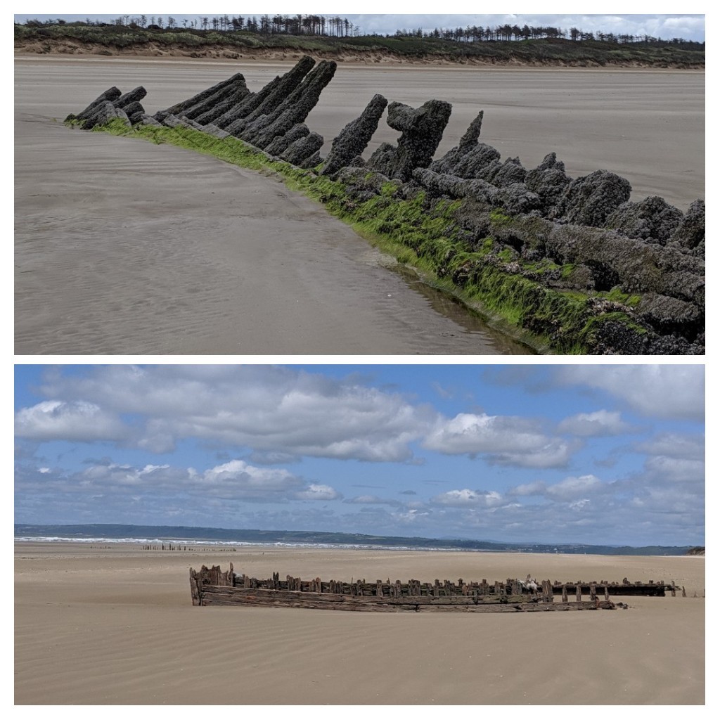 The three shipwrecks we discovered at Pembrey Country Park