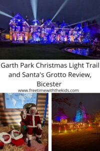 Garth Park Christmas Light Trail and Santa's Grotto Review, Bicester, Oxfordshire | Review by Free Time with the Kids