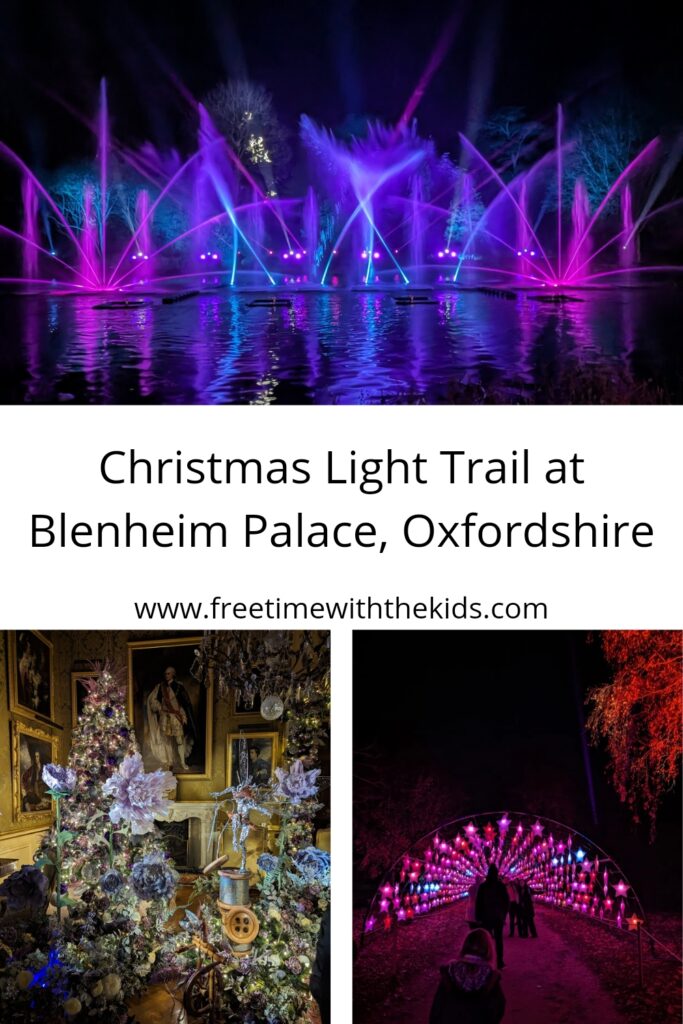 A review of the Christmas light trail at Blenheim Palace for 2024 | Oxfordshire Christmas events | Review by Free Time with the Kids